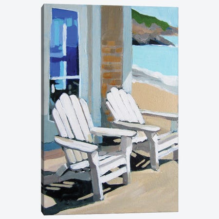 Beach Porch Canvas Print #PAK24} by Melinda Patrick Canvas Artwork