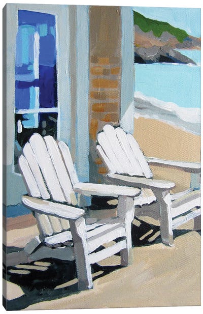 Beach Porch Canvas Art Print - Melinda Patrick