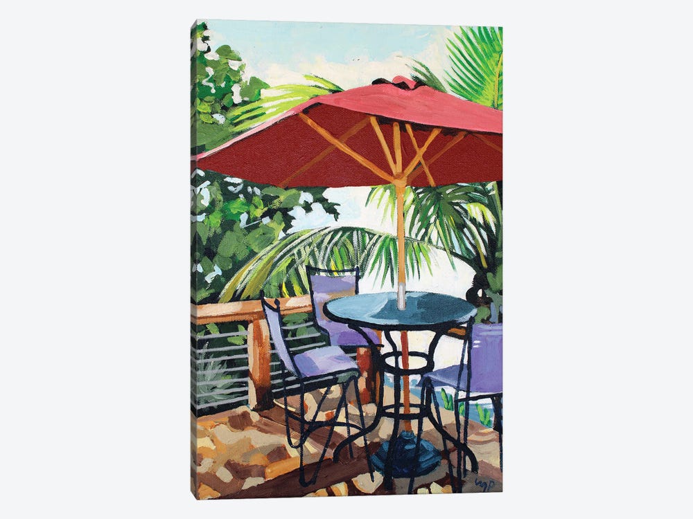 Beach Table by Melinda Patrick 1-piece Canvas Print