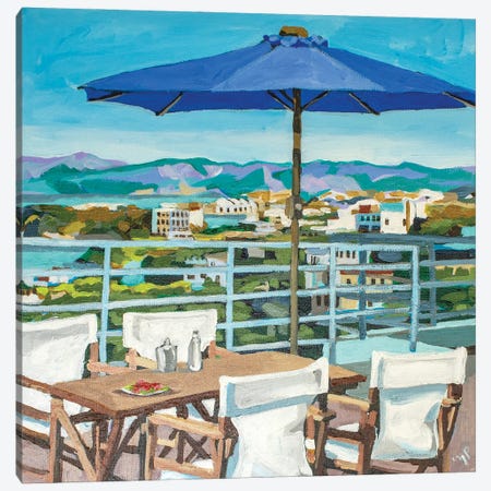 Turquoise Terrace Canvas Print #PAK2} by Melinda Patrick Canvas Art
