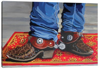 Drugstore Cowboy Canvas Art Print - Cowboy & Cowgirl Art