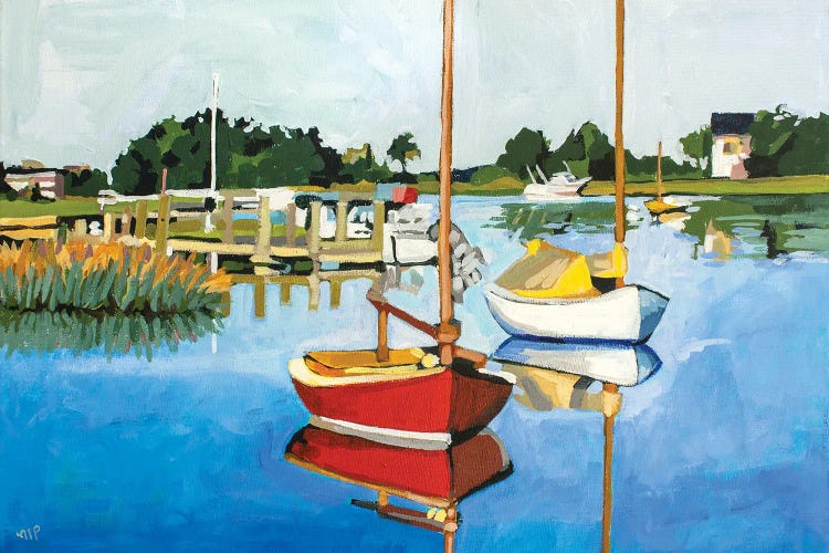 Three Sails by Melinda Patrick wall art