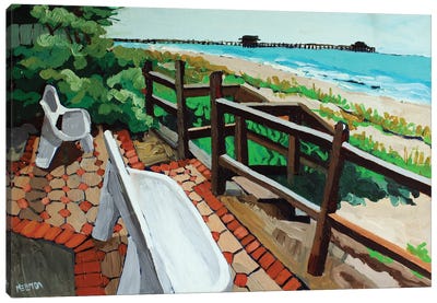 The Pier Canvas Art Print - Melinda Patrick