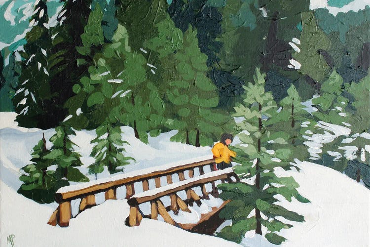 Snowy Bridge by Melinda Patrick wall art