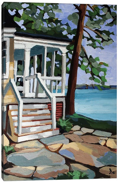 Pine Lake Canvas Art Print - Melinda Patrick