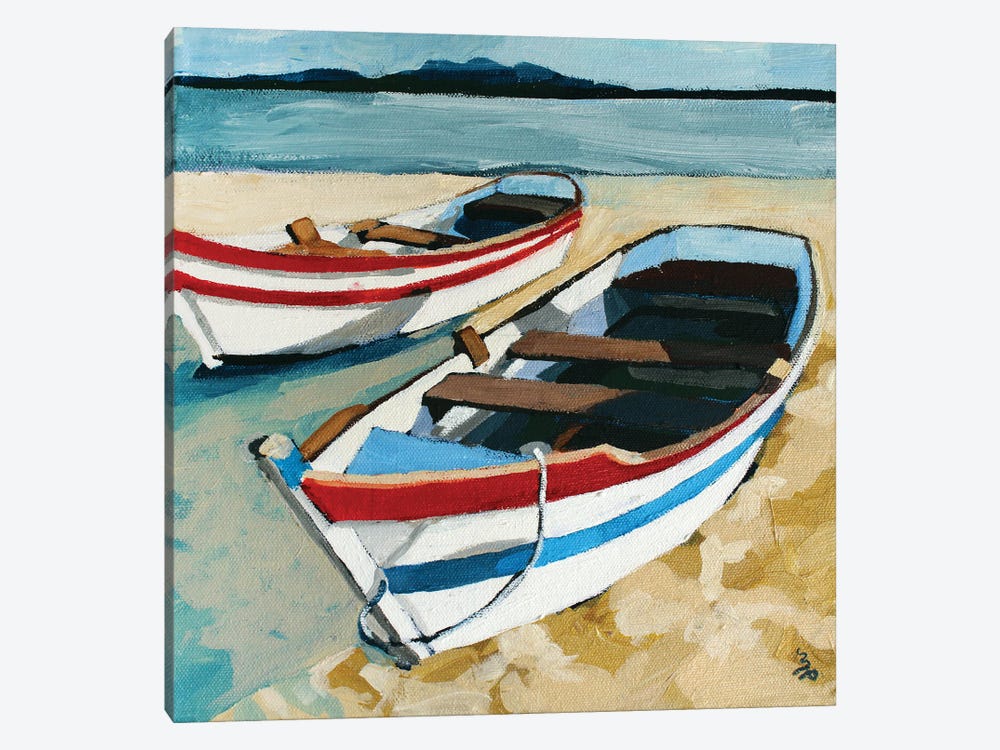 Beached Boats by Melinda Patrick 1-piece Canvas Artwork