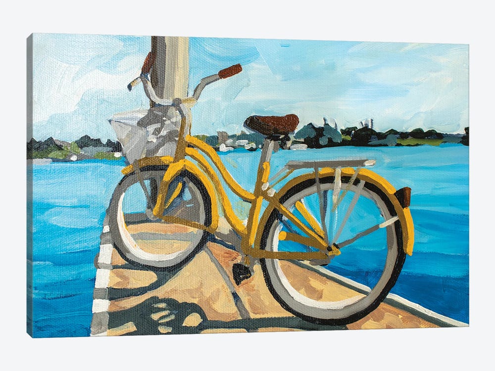 Bike On The Edge by Melinda Patrick 1-piece Canvas Art Print