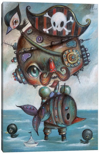 Pirates Canvas Art Print - Paolo Petrangeli