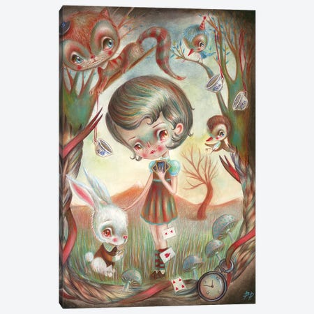 Alice In The Wonderland Canvas Print #PAO2} by Paolo Petrangeli Canvas Art