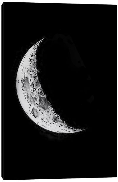 Phases Of The Moon I Canvas Art Print - Black & Dark Art