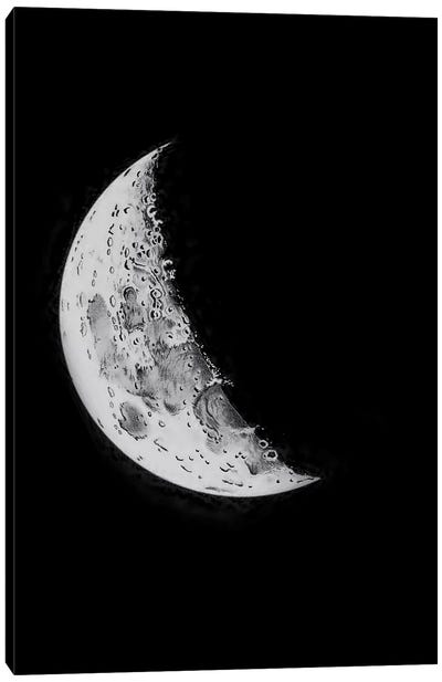 Phases Of The Moon II Canvas Art Print - PatentPrintStore