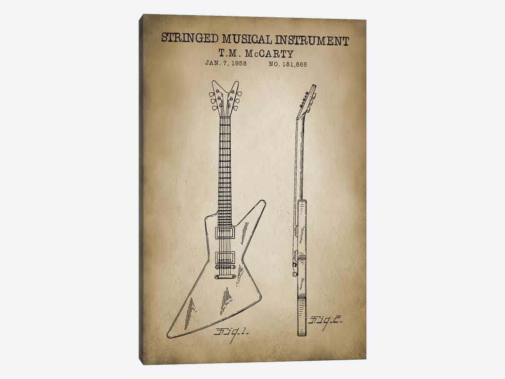 Stringed Musical Instrument 1-piece Art Print