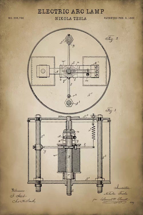 Tesla Electric Arc Lamp