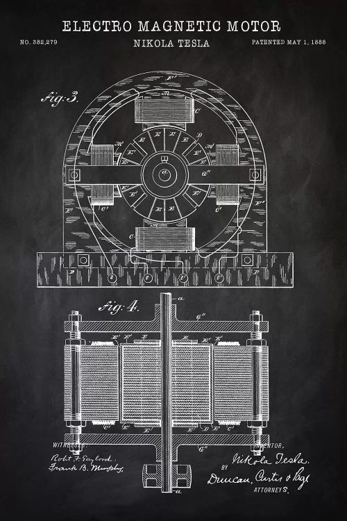 Tesla Electro Magnetic Motor, Black