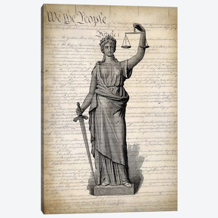 U.S. Constitution Canvas Print #PAT139} by PatentPrintStore Canvas Artwork