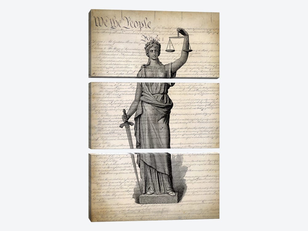 U.S. Constitution by PatentPrintStore 3-piece Art Print