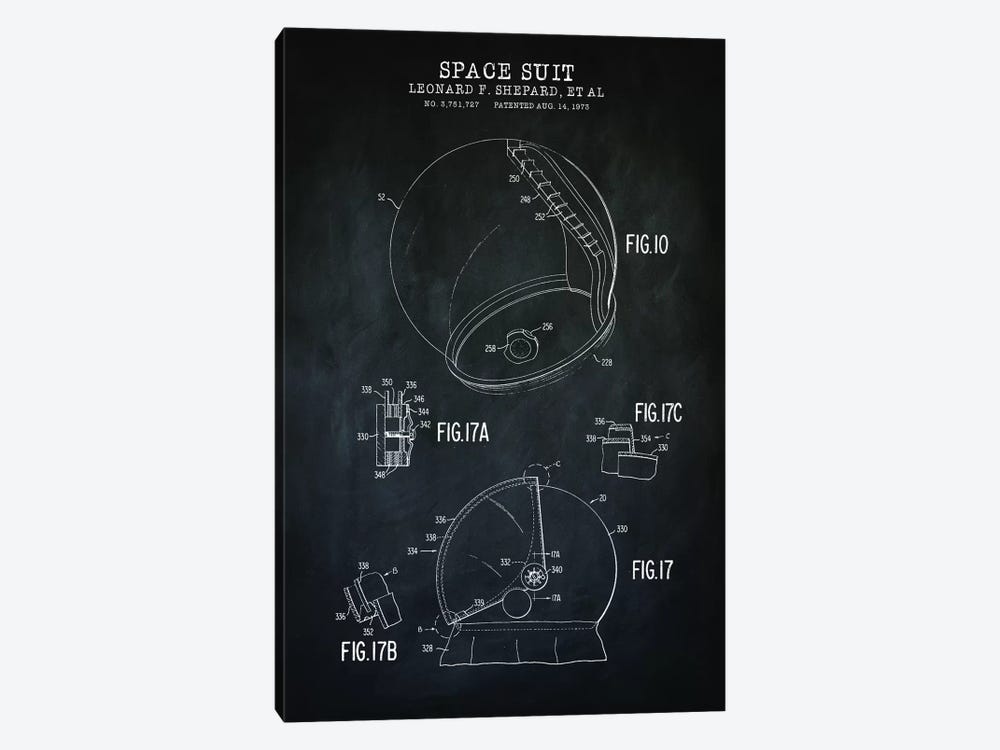 Spacesuit III by PatentPrintStore 1-piece Art Print