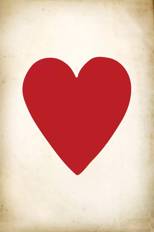 Card III: Heart by PatentPrintStore wall art
