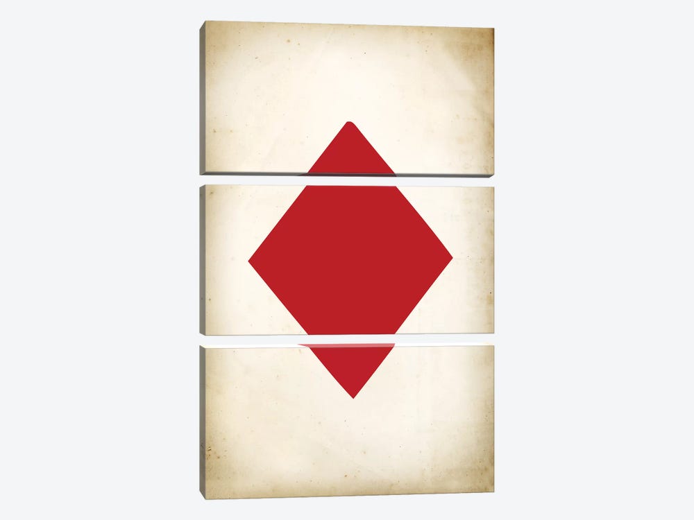 Card IV: Diamond by PatentPrintStore 3-piece Canvas Art