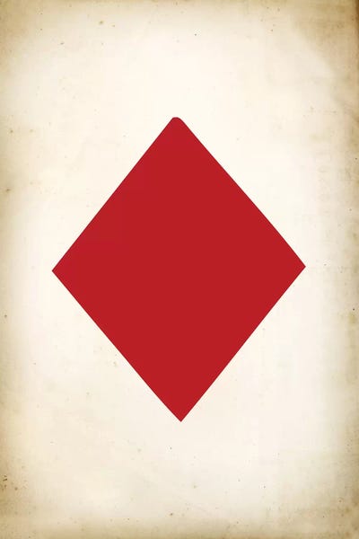 Gambling: Card IV: Diamond by PatentPrintStore