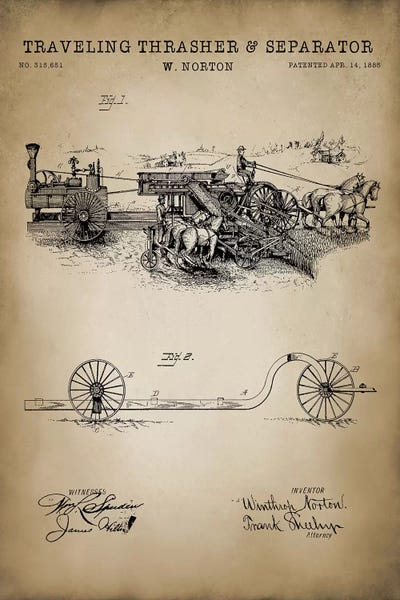 Engineering & Machinery Blueprints: Farm I by PatentPrintStore