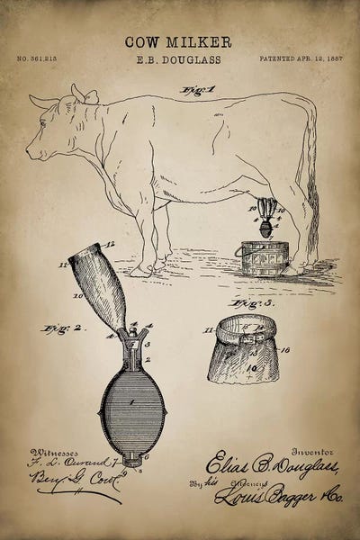 Food & Drink Blueprints: Farm III by PatentPrintStore