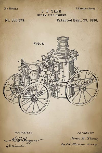 Engineering & Machinery Blueprints: Firefight IV by PatentPrintStore