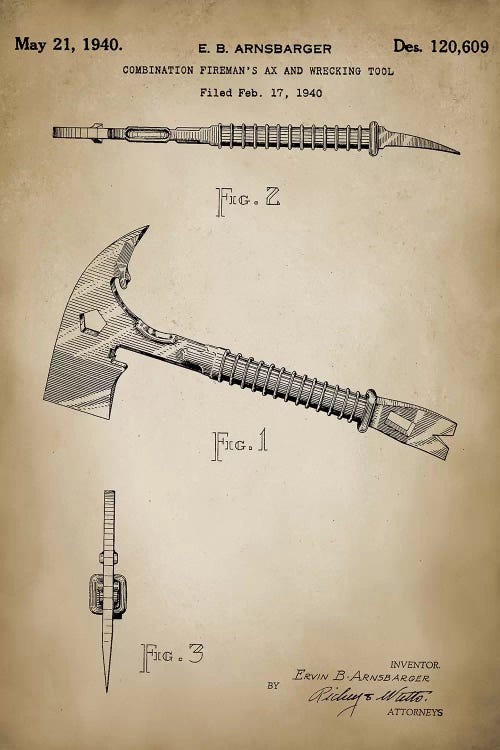 Firefight IX by PatentPrintStore wall art