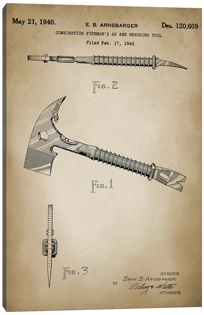 Firefight IX Canvas Art Print - Weapon Blueprints