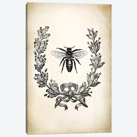 Bee Canvas Print #PAT8} by PatentPrintStore Canvas Artwork