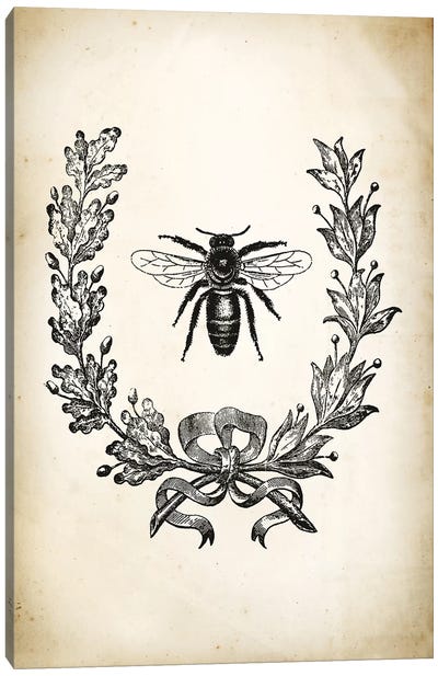 Bee Canvas Art Print - PatentPrintStore