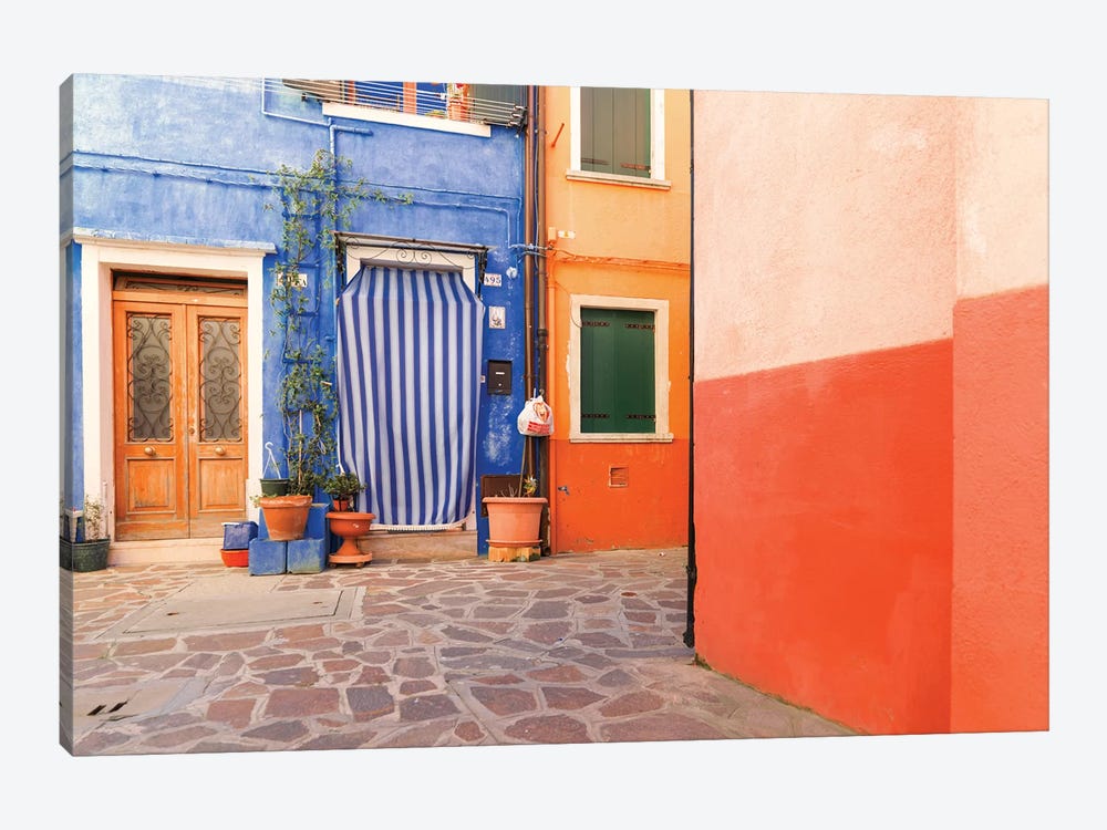 Burano, Italy, Colourful by Mark Paulda 1-piece Canvas Print