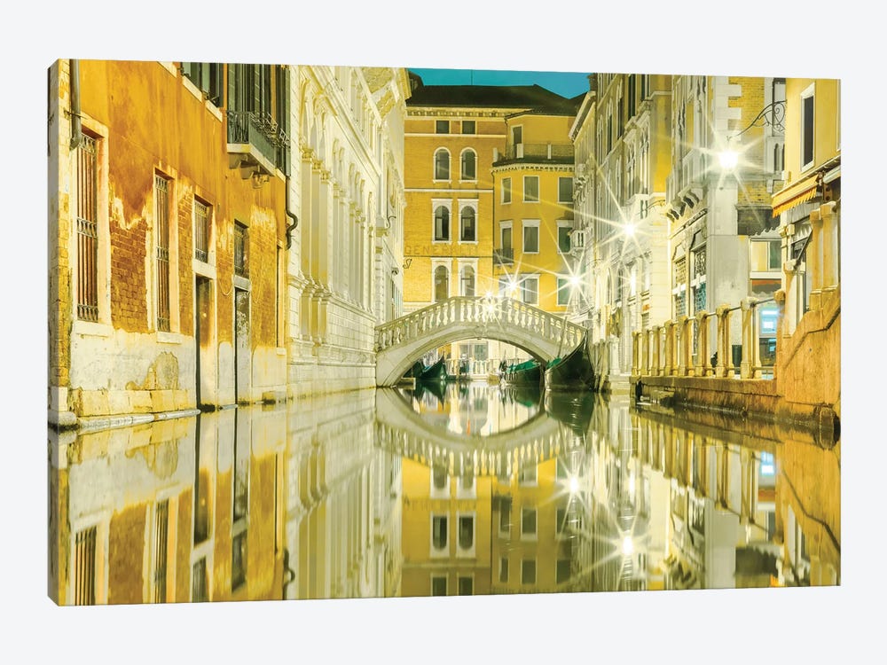 Venice, Italy, Yellow Reflections by Mark Paulda 1-piece Art Print