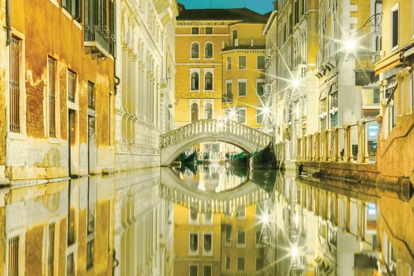 Venice: Venice, Italy, Yellow Reflections by Mark Paulda