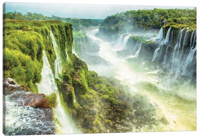 Iguazu Falls XIX Canvas Art Print - Waterfall Art