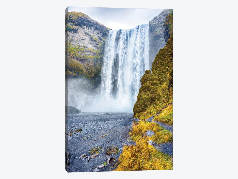 Iceland Skogafoss Waterfall by Mark Paulda 1-piece Canvas Art