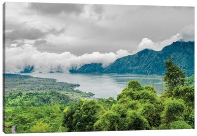 Lake Batur, Kintamani, Indonesia Canvas Art Print - Indonesia Art