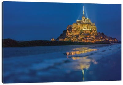 Le Mont Saint-Michel I, Normandy, France Canvas Art Print - Famous Places of Worship