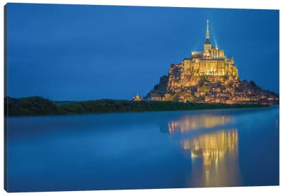 Le Mont Saint-Michel II, Normandy, France Canvas Art Print - Famous Places of Worship