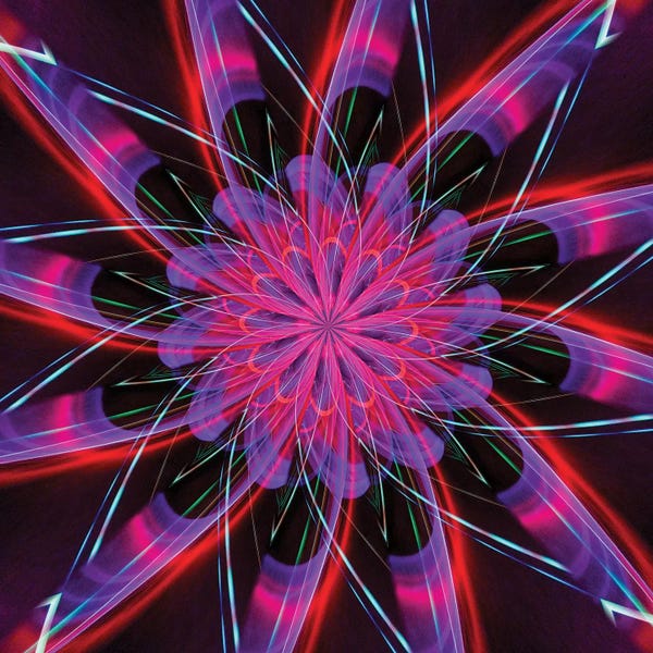 Psychedelic: Camera Toss Abstract IX by Mark Paulda