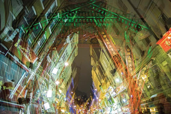 Double Exposure Photography: Chinatown by Mark Paulda