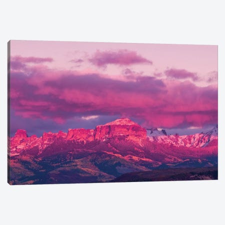 Colorado Pink Sunset Canvas Print #PAU159} by Mark Paulda Canvas Art Print
