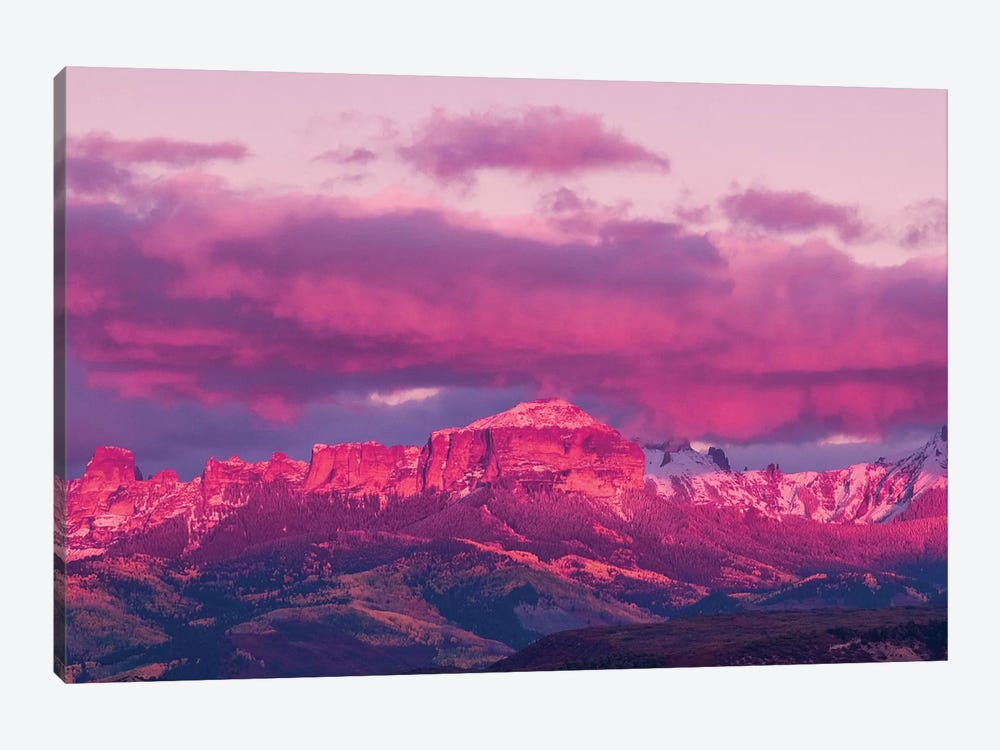 Colorado Pink Sunset by Mark Paulda 1-piece Canvas Art Print