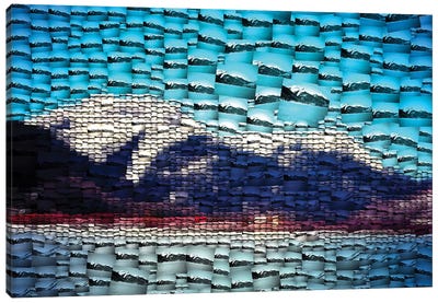 Crystal Lake Mosaic Canvas Art Print - Mosaic Landscapes