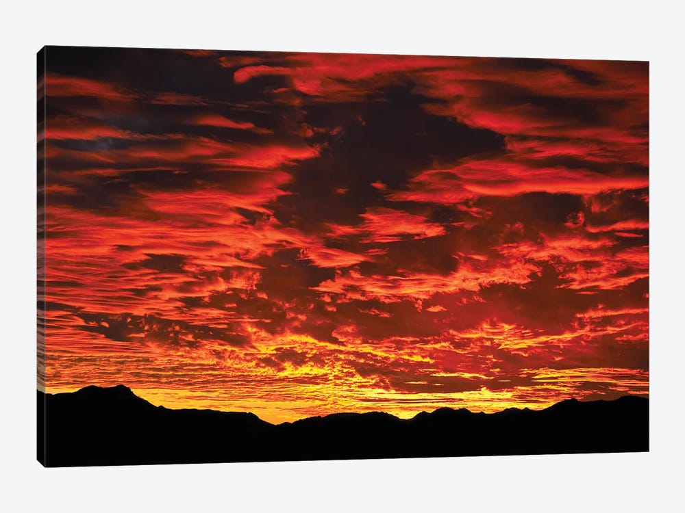 Fire In The Sky Sunset 1-piece Canvas Artwork
