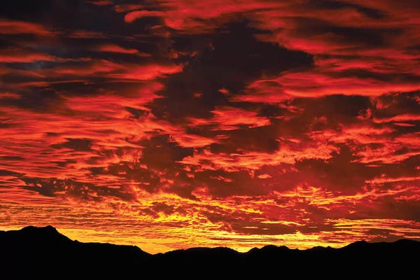 Cloudy Sunsets: Fire In The Sky Sunset by Mark Paulda