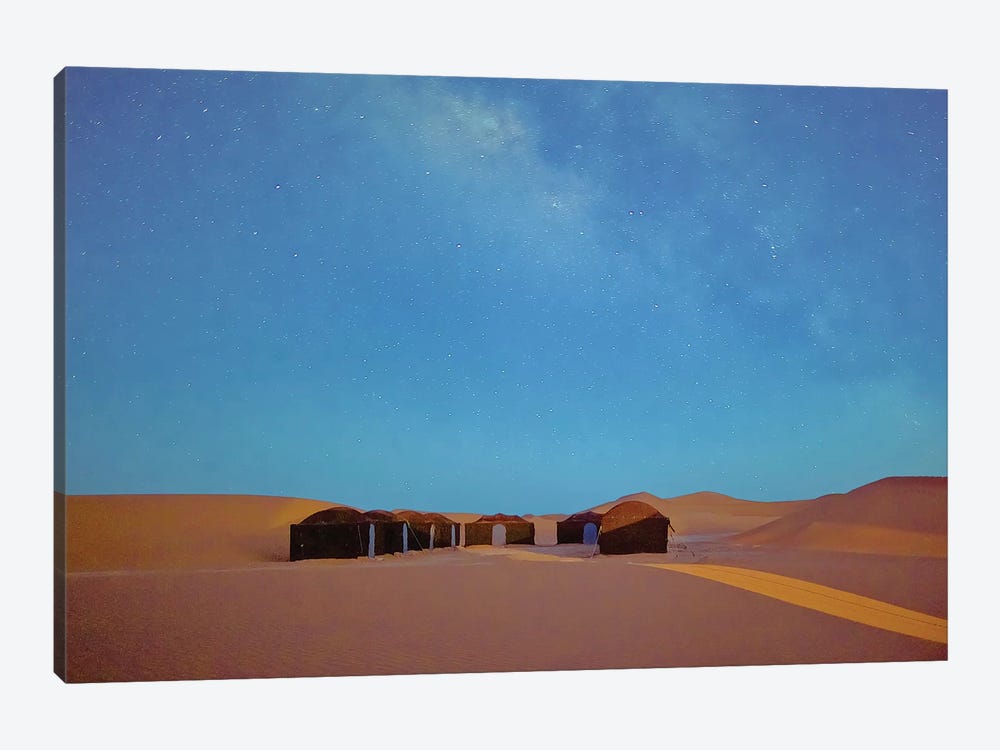 Full Moon In The Sahara by Mark Paulda 1-piece Canvas Art Print