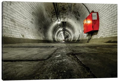 Greenwich Foot Tunnel - London Canvas Art Print - Tunnel & Subway Art