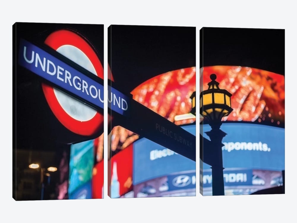 Piccadilly Circus by Mark Paulda 3-piece Canvas Art Print