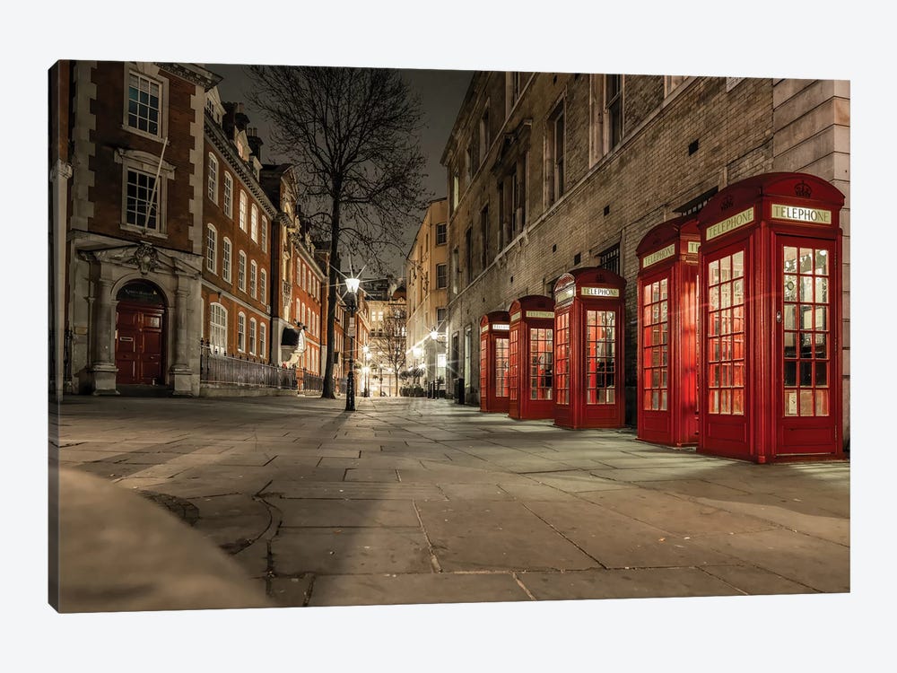 Iconic Red Phone Box - London by Mark Paulda 1-piece Canvas Art
